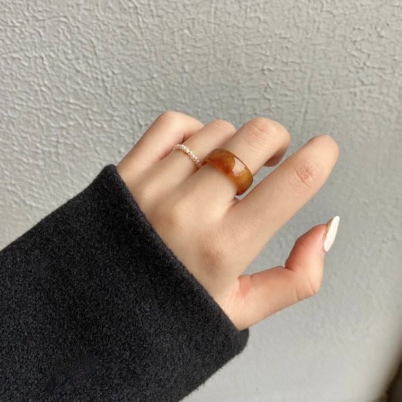 Lagom Studio Jewelry - ❤️‍🔥𝕤𝕒𝕝𝕖❤️‍🔥2xrings marble pearls set